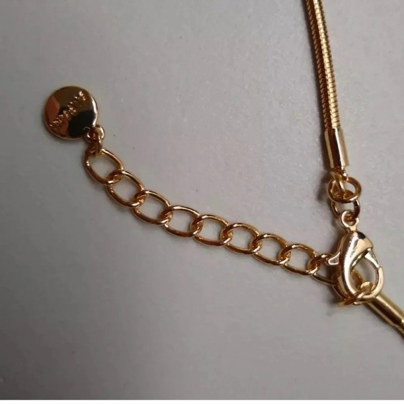 Pineapple Yellow Gold Tone Pendant Necklace - Picture 4 of 9